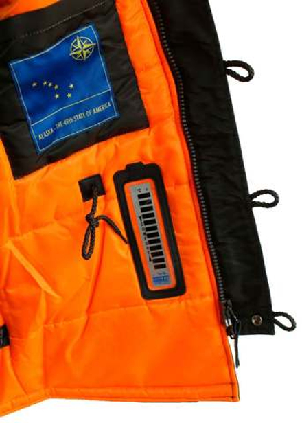 Куртка Аляска N-3B Husky Denali (т. серая - beluga/orange)
