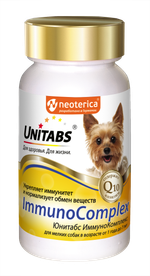 Unitabs ImmunoComplex витамины для собак мелких пород от 1 года, 100 таб.