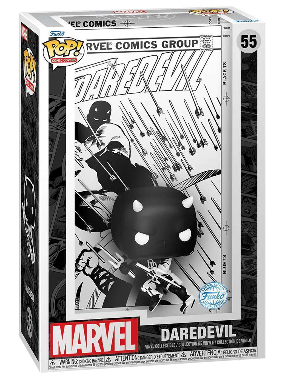 Фигурка Funko POP! Comic Covers Marvel Daredevil #189 Daredevil (Black&White) (Exc) (55) 81841