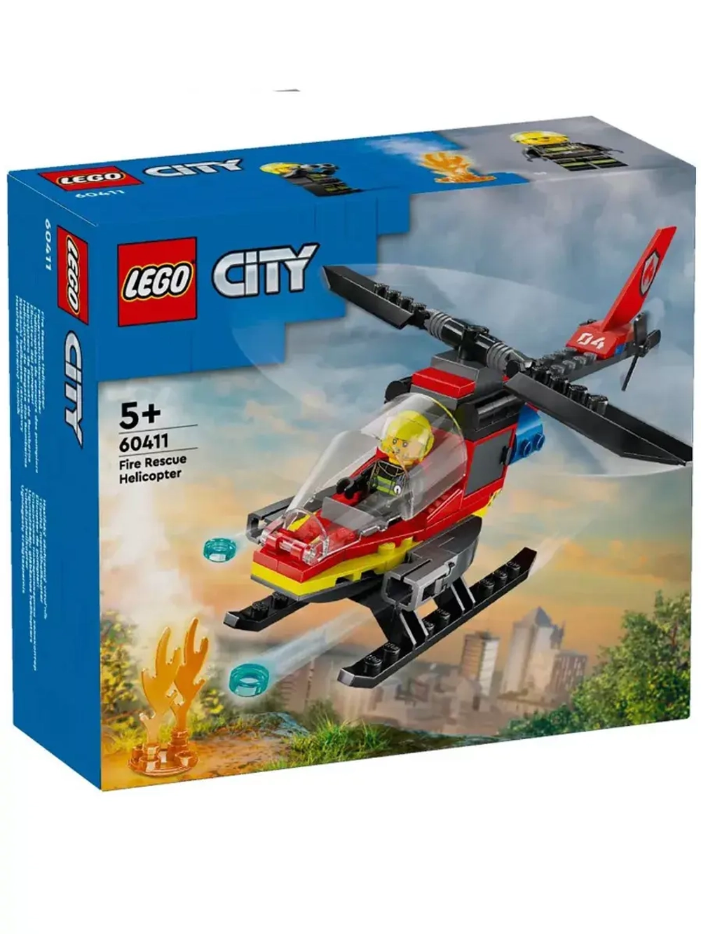 Лего Сити Пожарный вертолет 60411 Lego City