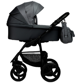 Детская коляска Indigo Impulse Eco 2 в 1 Ie06 серая кожа/серый