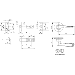 Ручка защелка DK630 AB-ET (6030 AB-E) (кл./фик.) бронза