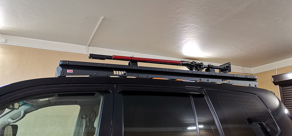 Багажник экспедиционный (платформа) алюминиевый РИФ 1200x2080 мм для Toyota Land Cruiser 200 (с крепежом)