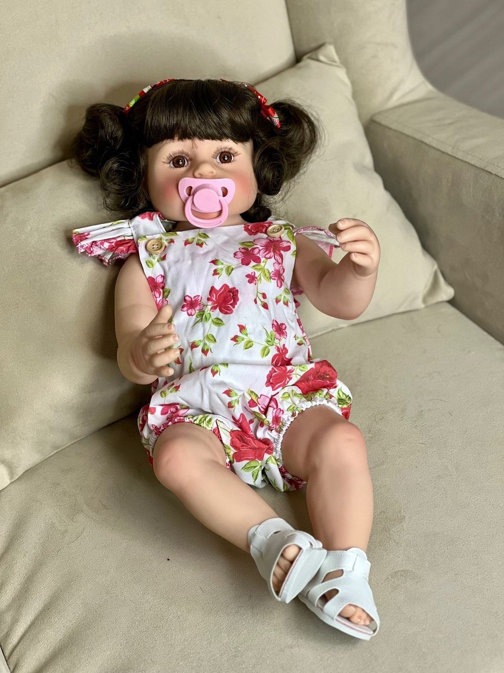 Кукла Реборн виниловая 55см в пакете (FA-123)