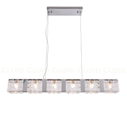 Подвесной светильник Cloyd CORUND-A P6 / шир. 86 см - хром (арт.10711)