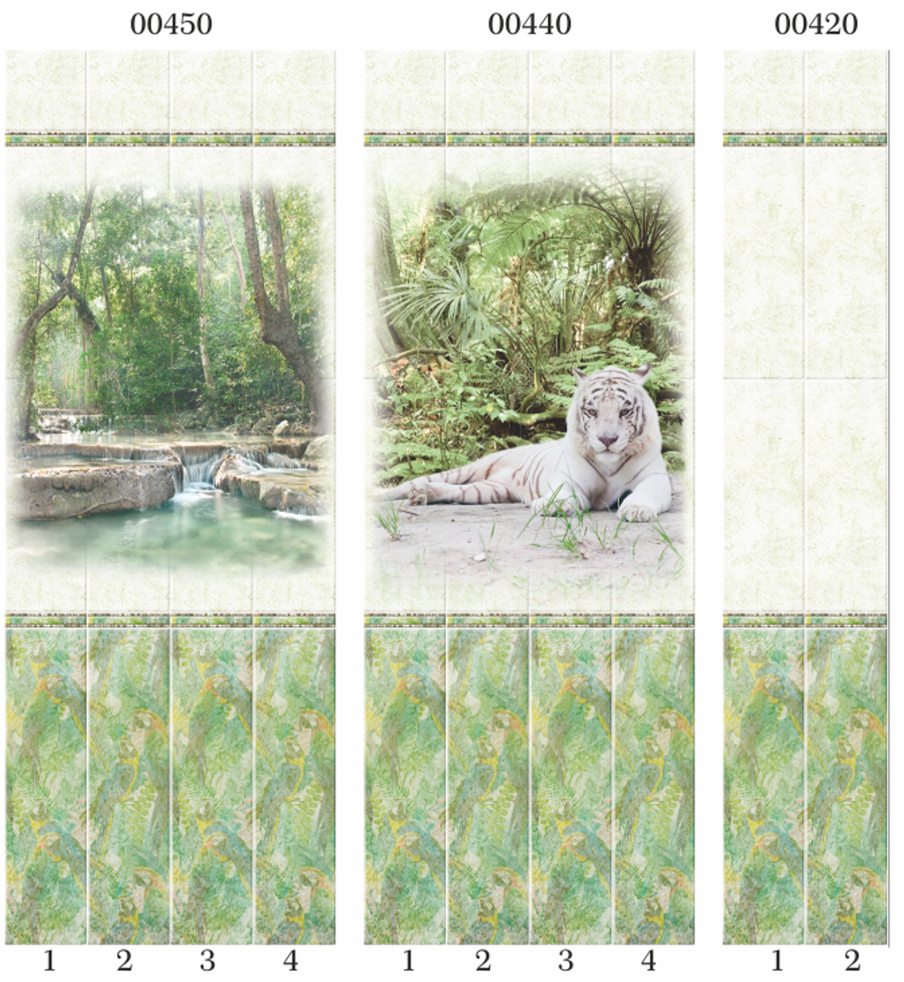 Панель ПВХ фотопечать 3D Panda Тропики 2700х250 мм