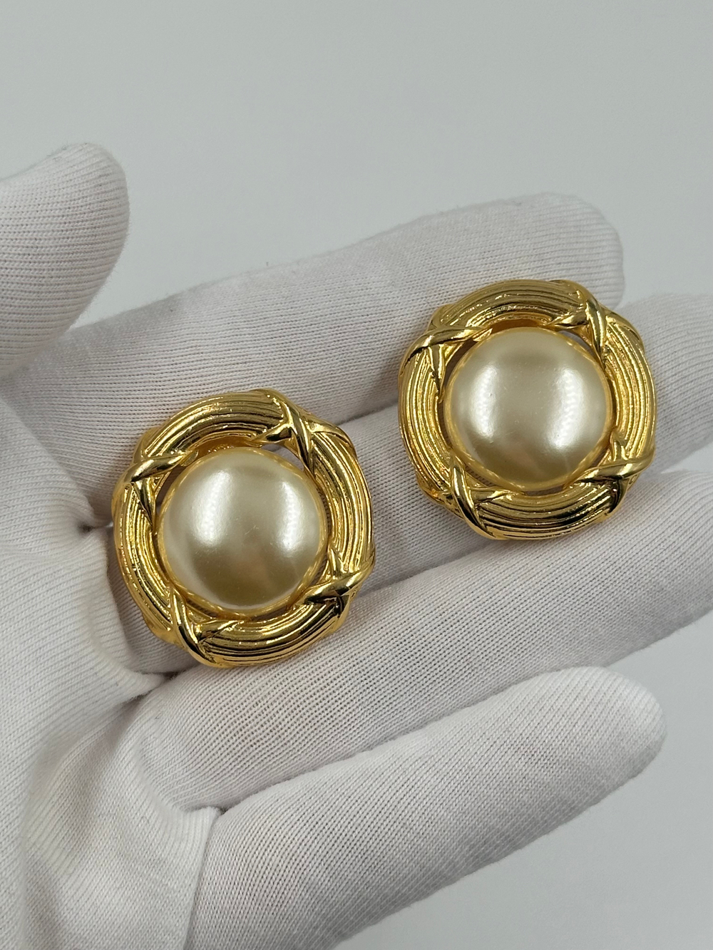 Серьги с «жемчугом»