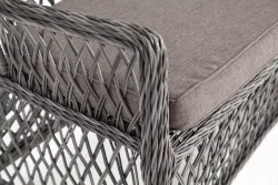 "Латте" диван двухместный из искусственного ротанга, цвет графит