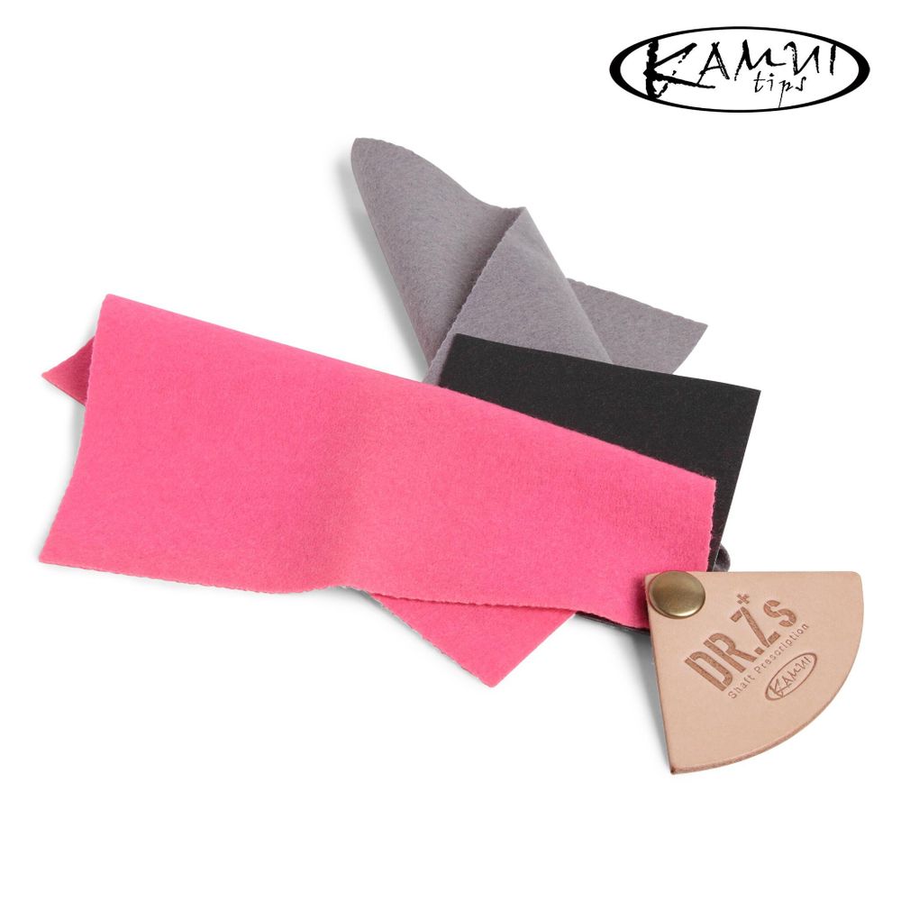 Набор салфеток для чистки и полировки бильярдного кия KAMUI Dr.Z Shaft Prescription in Pink and Gray