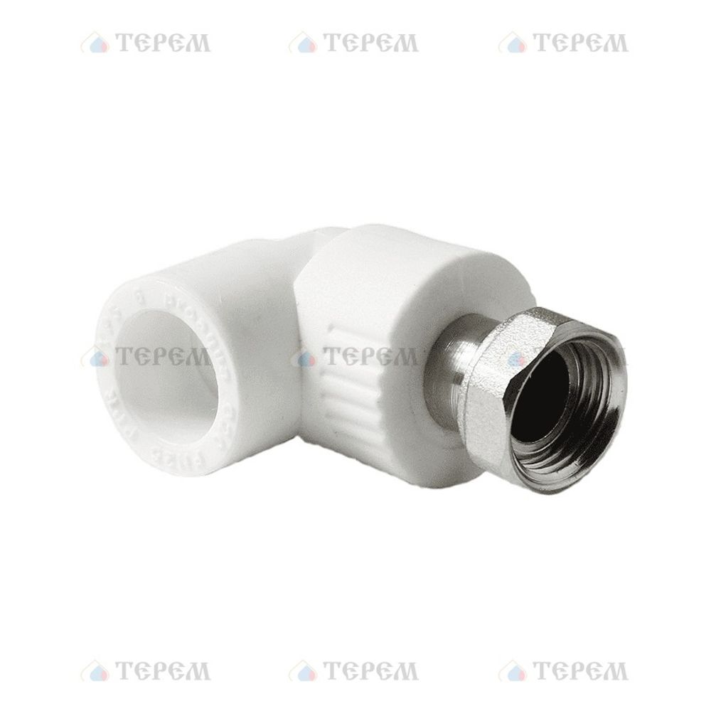 Pro Aqua PA29210 Pro Aqua d=20-3/4 PP-R Угольник с накидной гайкой Белый