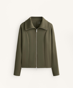 Oysho Куртка с двойной застежкой-молнией, хаки