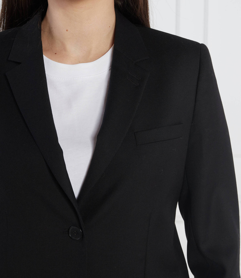 хлопковый пиджак The Kooples - черный(FVES25002K)