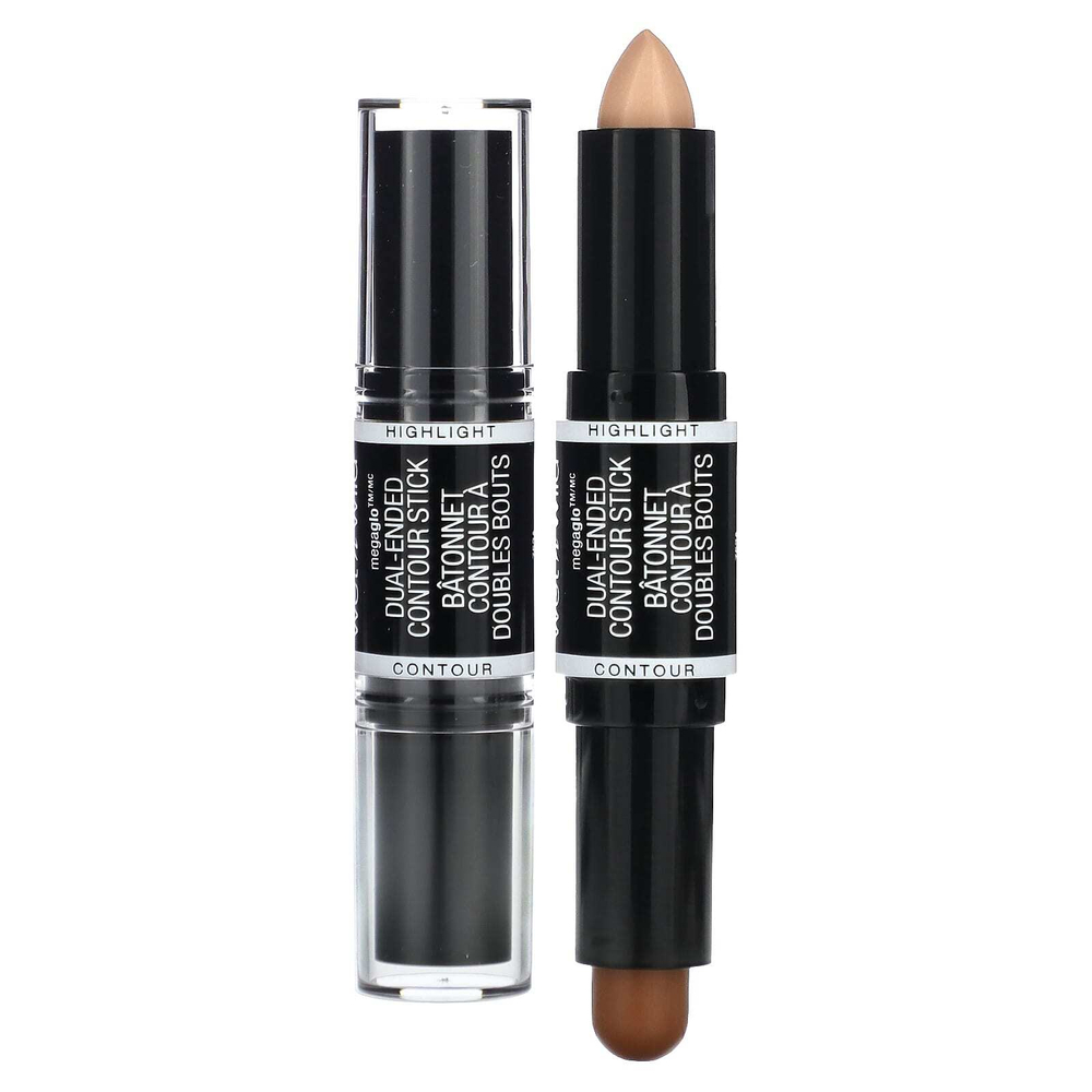 wet n wild, MegaGlo, двусторонний контурный стик, средний / коричневый, 8 г (0,28 унции)