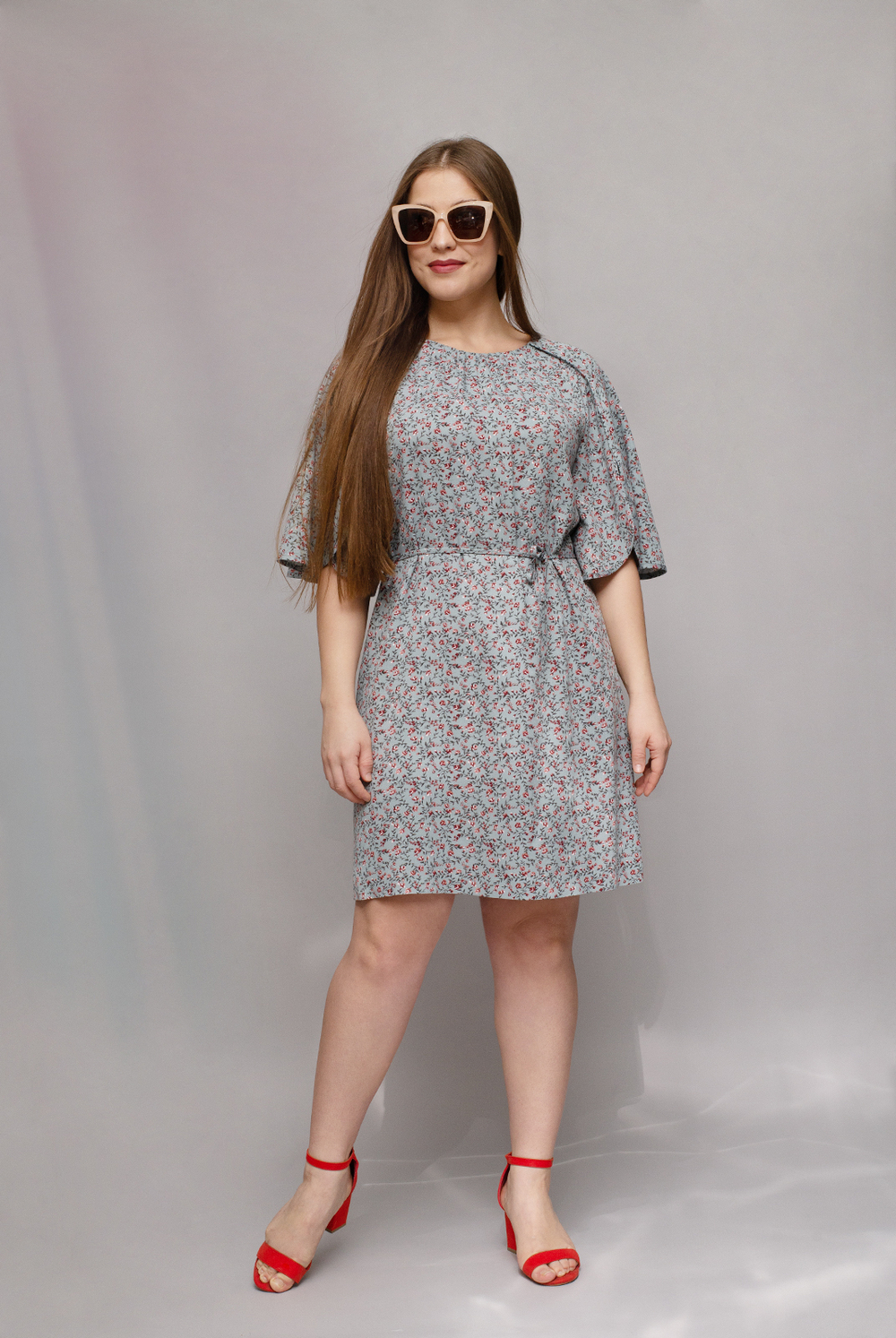 Платье женское 3636ВП, серый #40Сер053636ВП