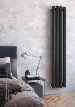 Вертикальные дизайн-радиаторы 76 1750мм с боковым подключением