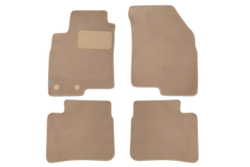 Коврики в салон для TAGAZ HYUNDAI Sonata АКПП 2001-2012, седан, 4 шт. (текстиль, бежевые) KLEVER04770922112KH
