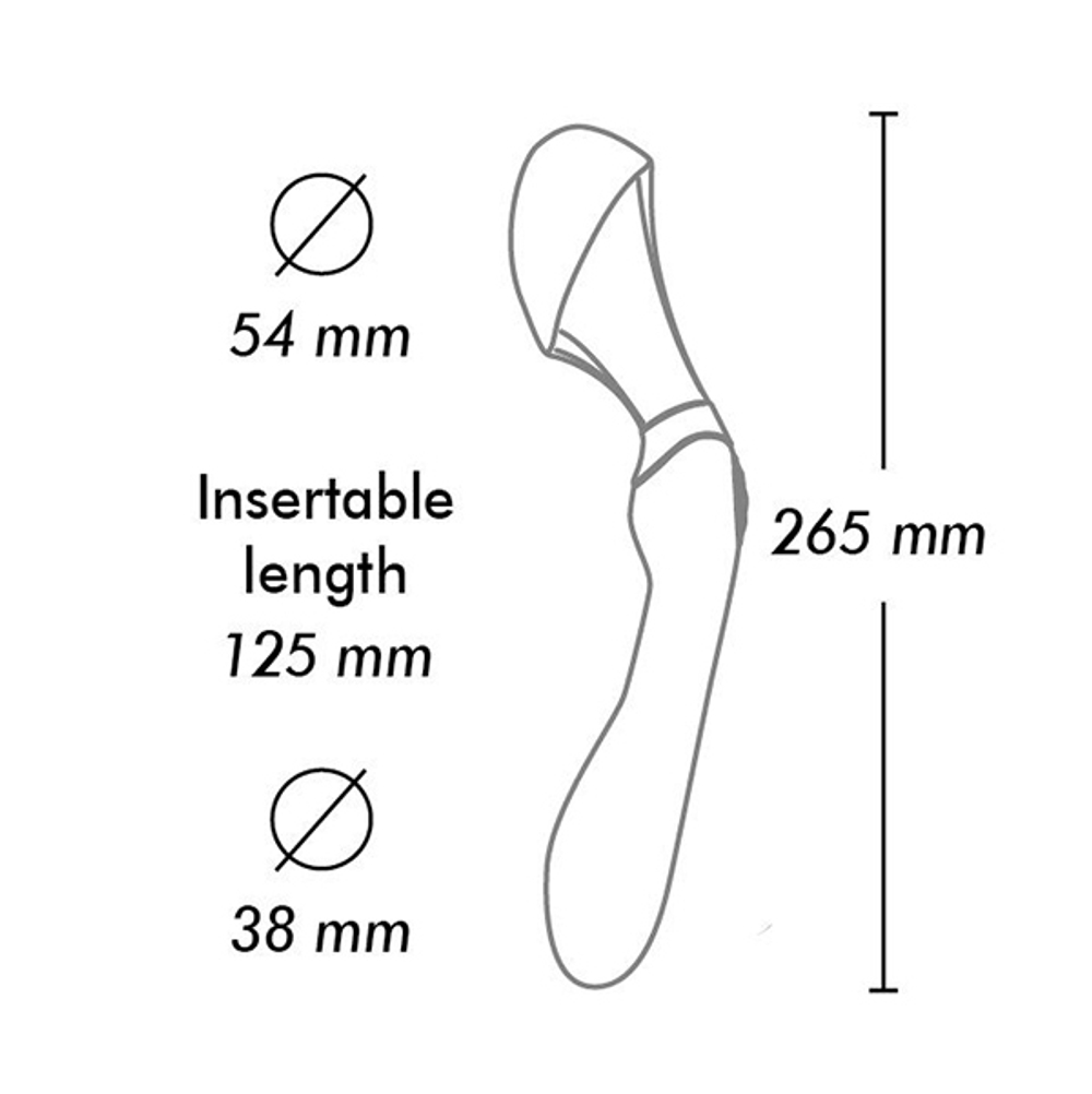 Малиновый двусторонний вибростимулятор 26,5см Shunga ZOA SH-ZOA-601