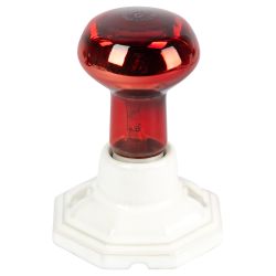 Светильник для инфракрасной лампы ЭРА FITO-Holder-CAP-light 3 м патрон-основание керамический с кабелем и цоколем Е27 | Светильники для растений