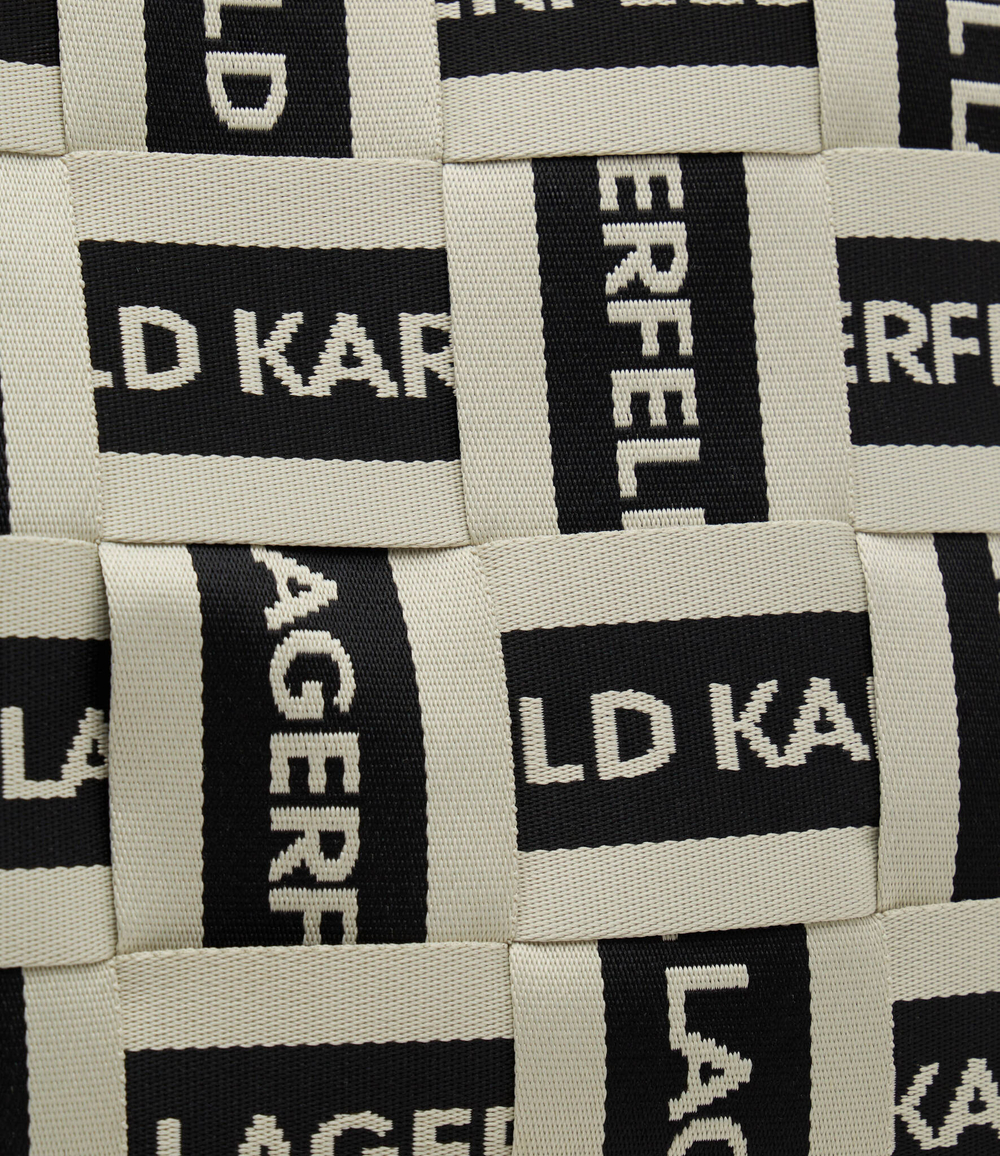 Сумка-шопер k/webbing logo lg tote Karl Lagerfeld - бежевый(235W3029)