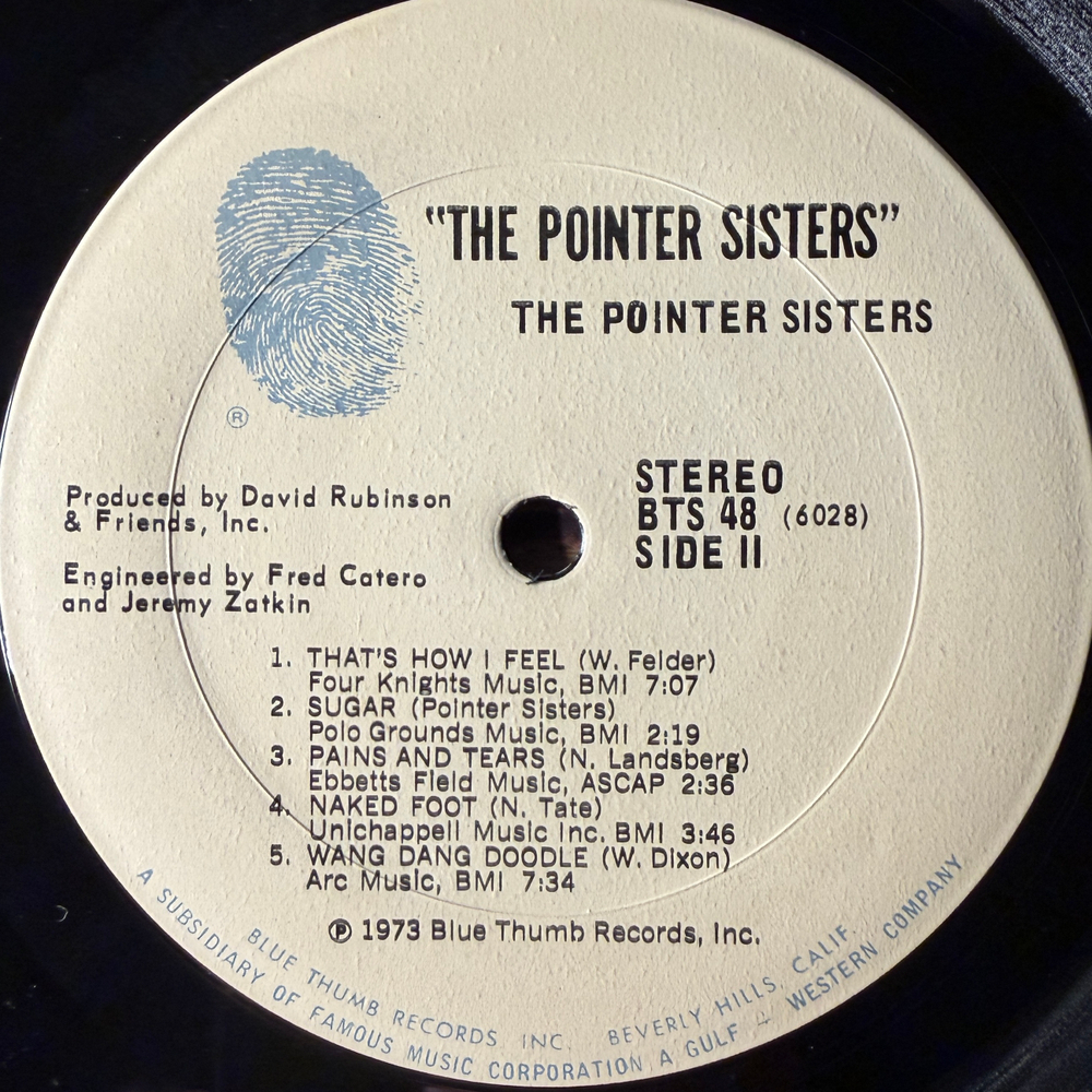 The Pointer Sisters ‎– The Pointer Sisters (США 1973г.) Т