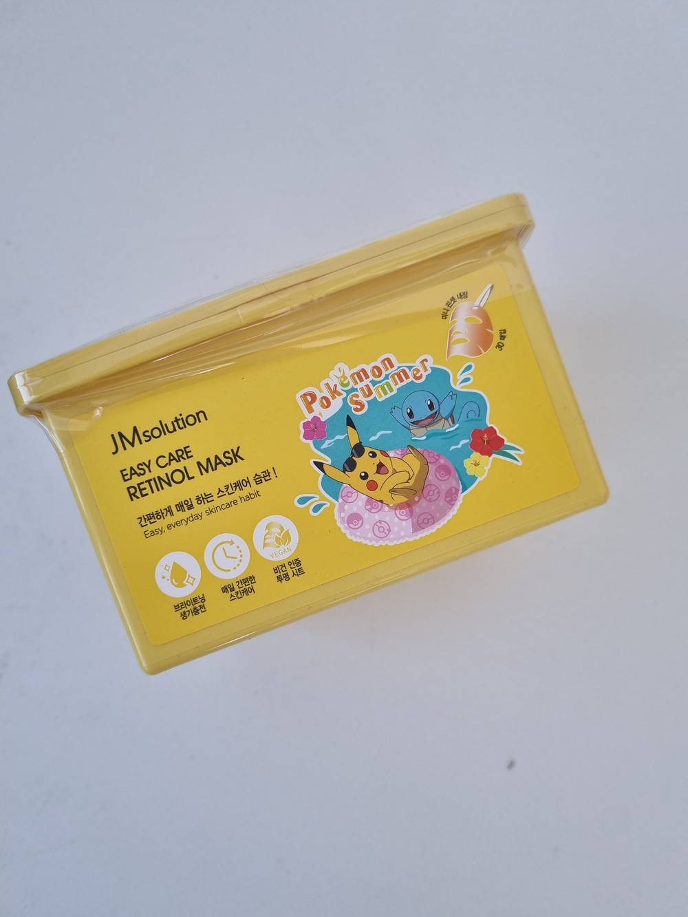 Набор обновляющих масок с ретинолом JMsolution Easy Care Retinol Mask Pokemon Summer 30 шт