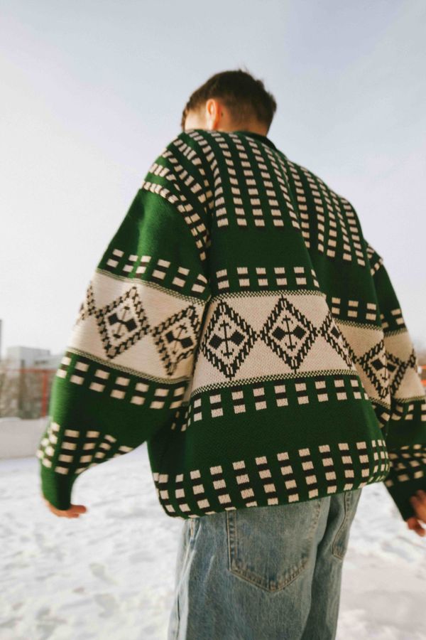 Свитер Пацанский зеленый - фото 4