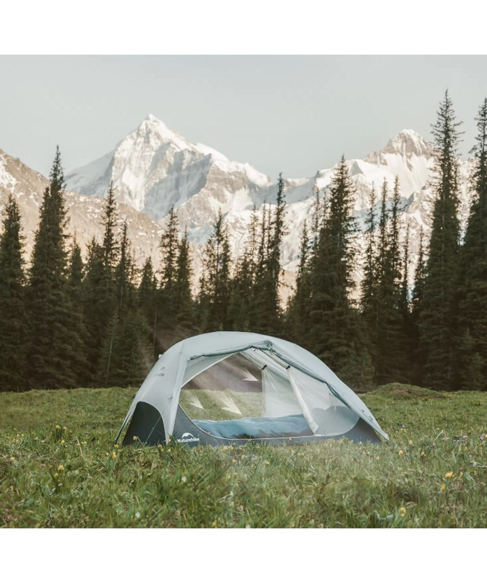 Палатка Naturehike Star River UL Si 2-местная, алюминиевый каркас, серая