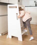 Стеллаж-полка деревянный Тадео с ручками, белый