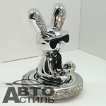 Ароматизатор-игрушка -на торпеду- ЗАЯЦ - YC-25SL серебристый