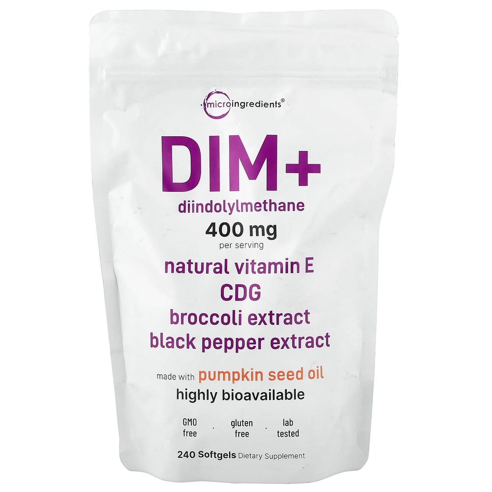 Micro Ingredients, DIM+, 240 капсул