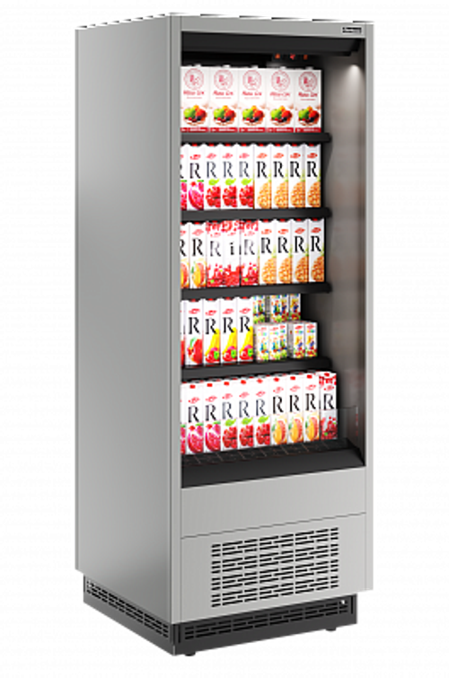 Витрина холодильная Carboma Cube 2 FC20-07 VM 0,6-2 0300 бок металл (версия 2.0) (9006-9005)