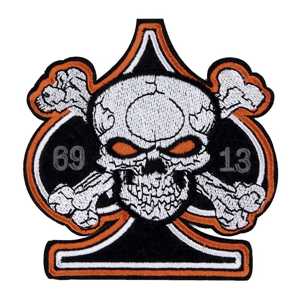 Нашивка Череп 69 13 (100 х 95 мм )