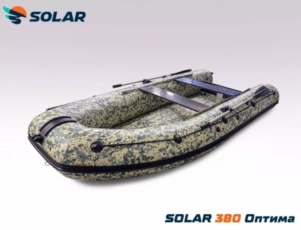 Лодка надувная моторная solar-380 к (оптима)