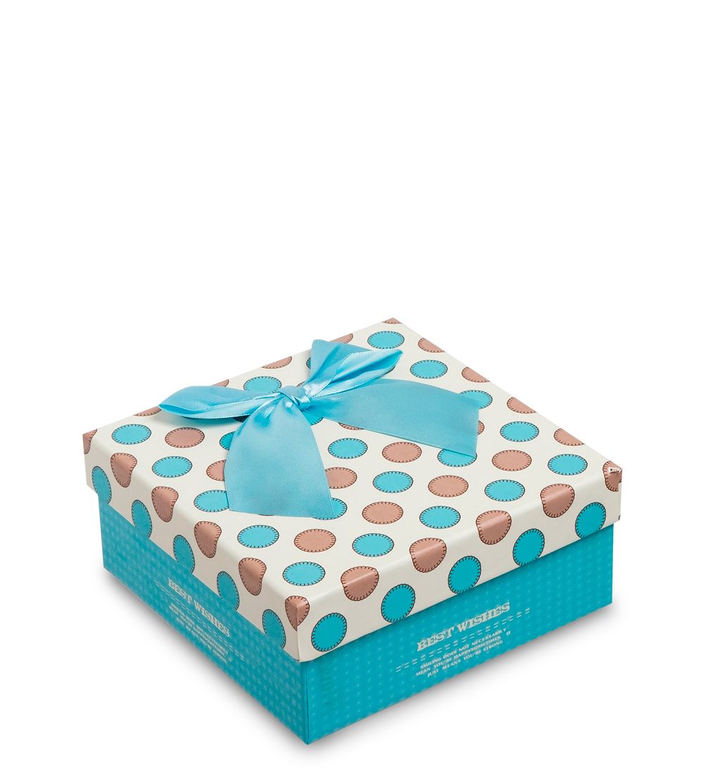 WG-24/1-B Коробка подарочная «Квадрат» цв.голубой