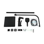 Душевая система 35к G2407-6 GAPPO лейка "Тропический душ" квадрат 300*300 ЧЕРНЫЙ