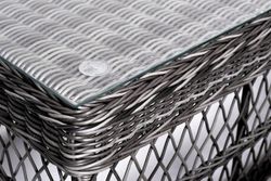 "Асти" лаунж-зона из искусственного ротанга на 4 персоны, цвет графит