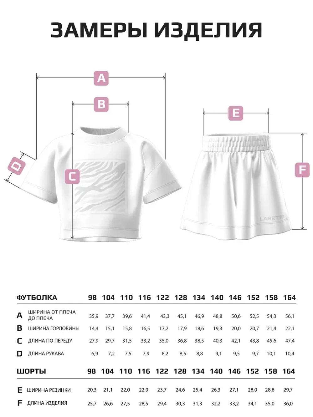 Костюм для девочки, футболка и шорты