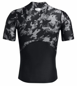 Мужская теннисная футболка Under Armour HeatGear IsoChill Printed Short Sleeve - черный