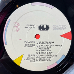 Винтажная виниловая пластинка LP Enrico Ruggeri Polvere (Italy 1983)