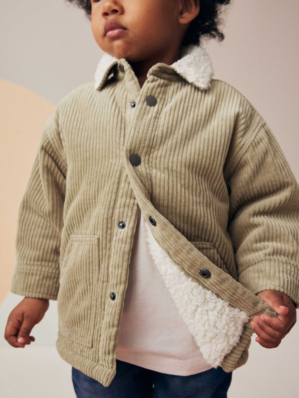 Куртка вельветовая для мальчика Next 562-325, Песоный