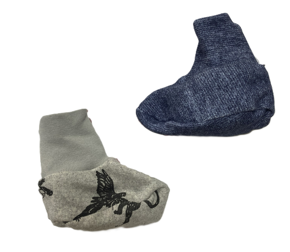 Пинетки для мальчика с рождения и до 3х месяцев из хлопка, комплект из 1 пары, цвета в ассортименте