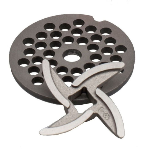 Решетка + Нож для ручной мясорубки крест.