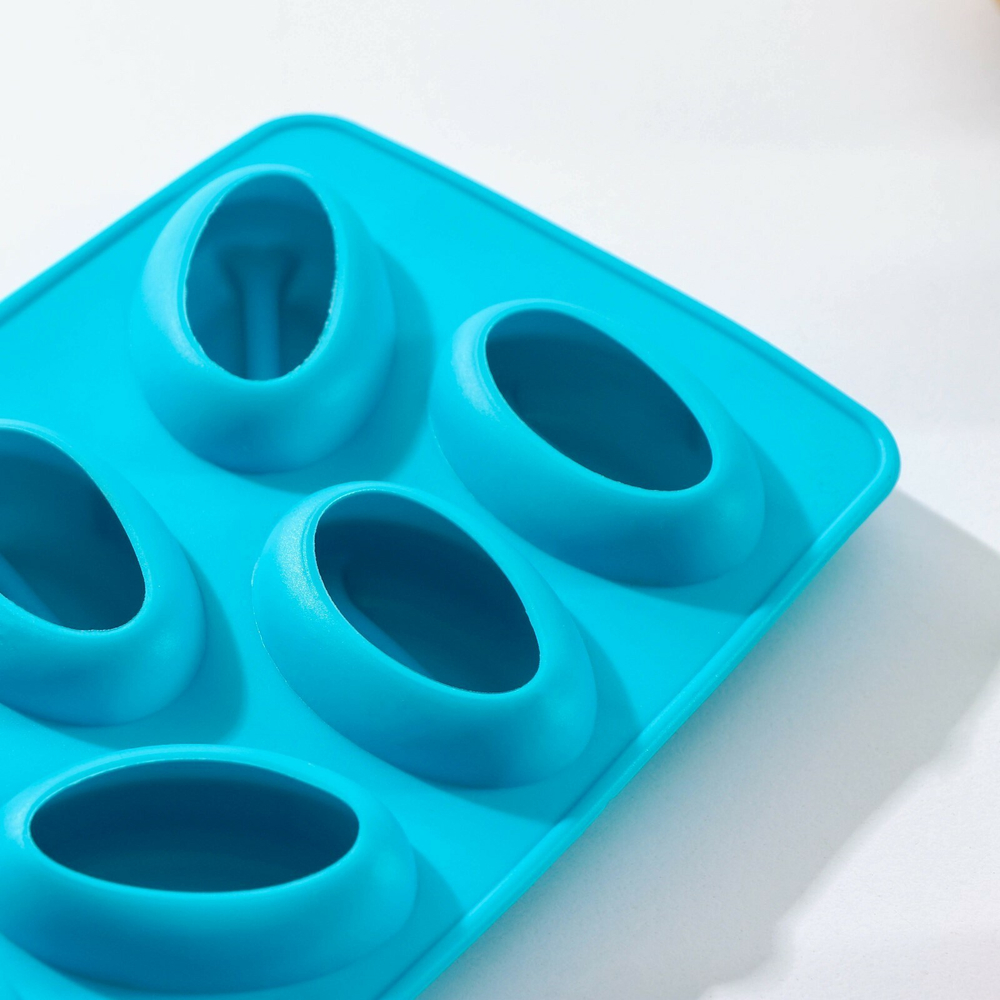 Форма для кондитерских изделий «Кофейные зерна», 21*11*2,5 см, 18 ячеек, цвет МИКС