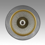 8052/1A SUSPENTIONI LN25 315 черный/черный, золото металл/металл Подвесной светильник E27 1*60W 220V LEONELA