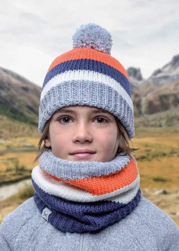 Комплект детский шапка-шарф Buff Knut Multi Фото 1