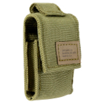 Набор Zippo в подарочной коробке (чёрная зажигалка Black Crackle и зеленый нейлоновый чехол)