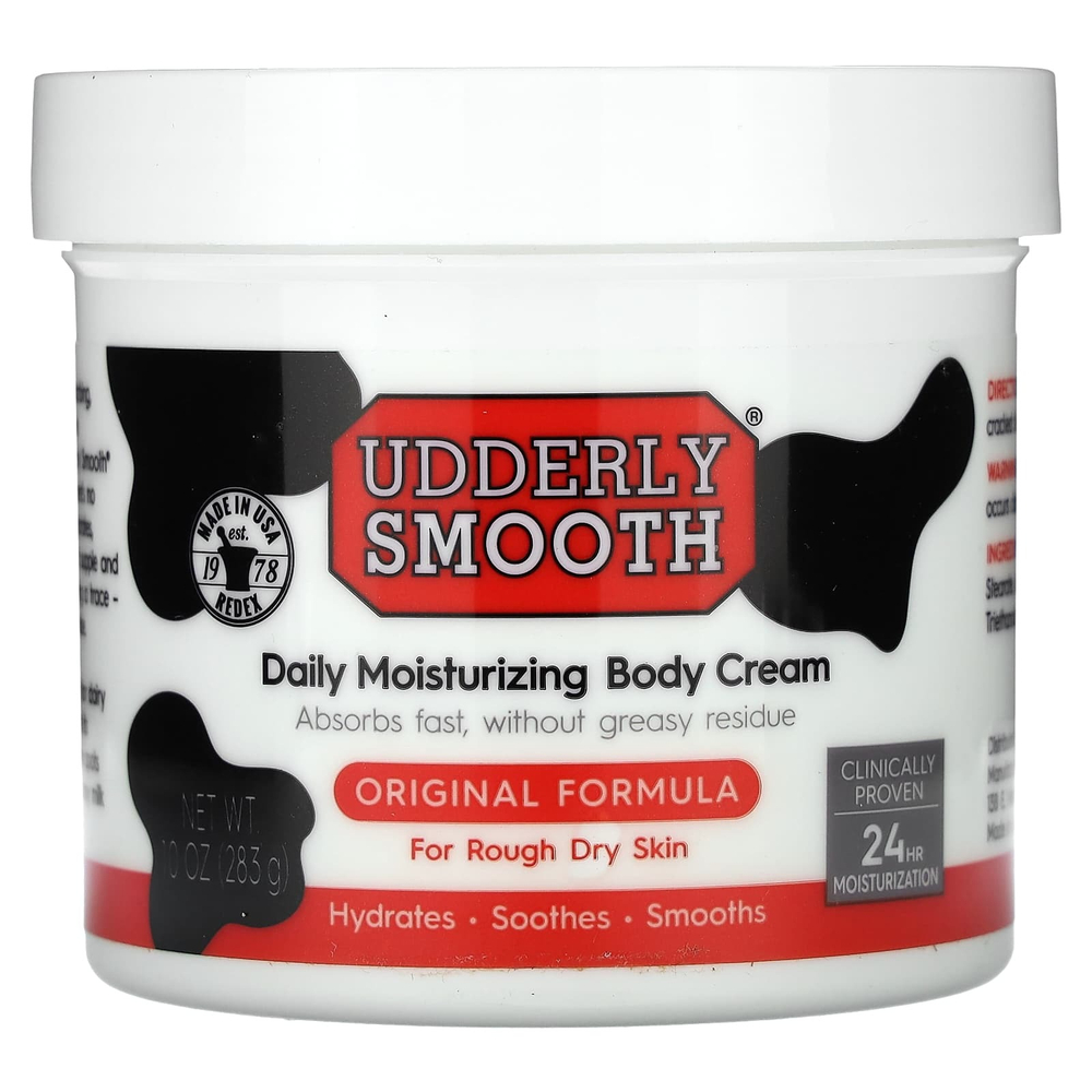 Udderly Smooth, увлажняющий крем для тела для ежедневного применения, оригинальная формула, 283 г (10 унций)