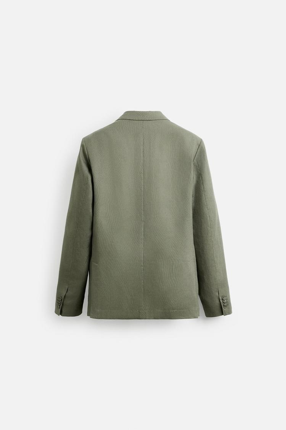 ZARA КОСТЮМНЫЙ БЛЕЙЗЕР ИЗ 100% ЛЬНА, СВЕТЛО-ЗЕЛЕНЫЙ