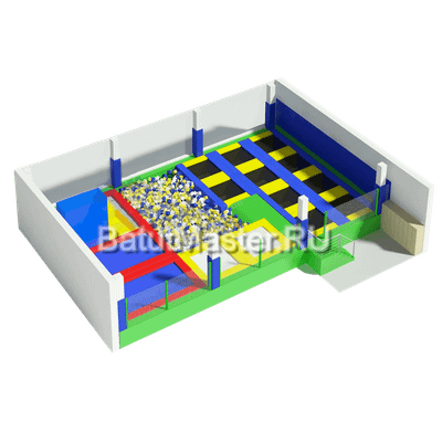 Батутная арена "Большая игра" 12x10x3 м