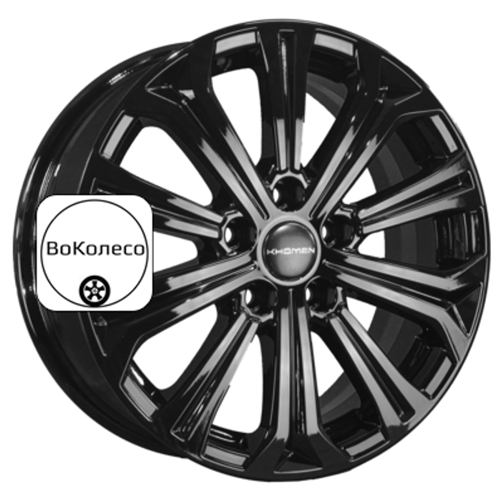 6,5x16/5x114,3 ET45 D60,1 KHW1610 (Toyota/Suzuki) Black Khomen Wheels